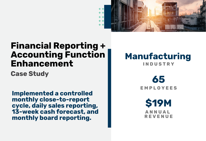 Financial Reporting and Accounting Function Enhancement