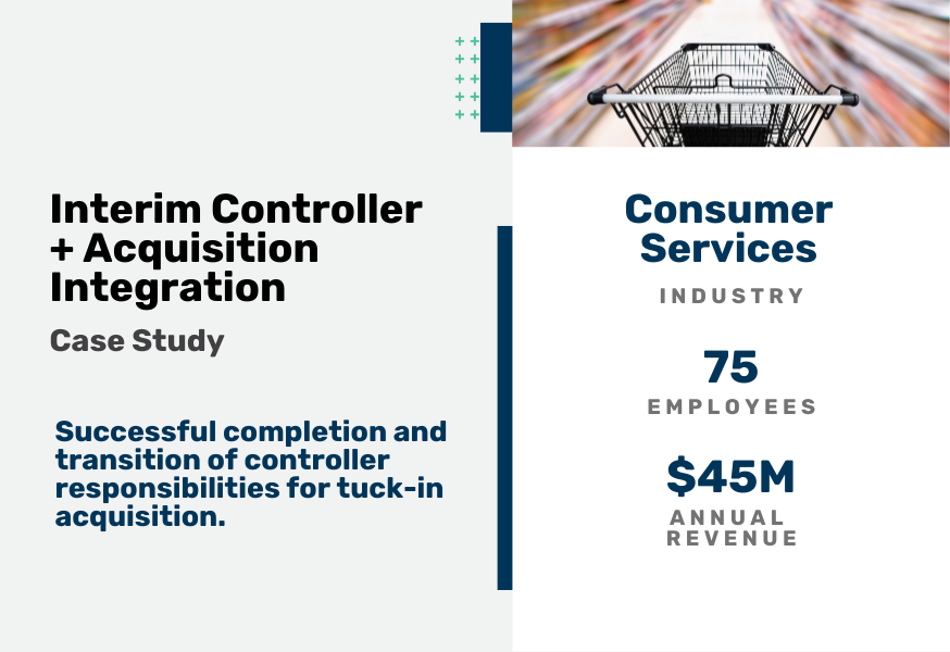 Interim Controller and Acquisition Integration