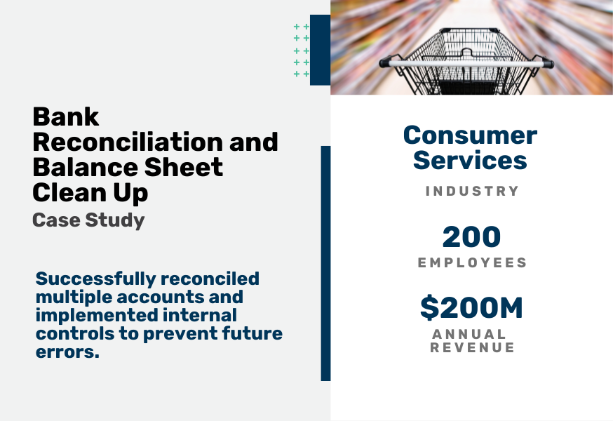 Bank Reconciliation and Balance Sheet Clean Up Case Study