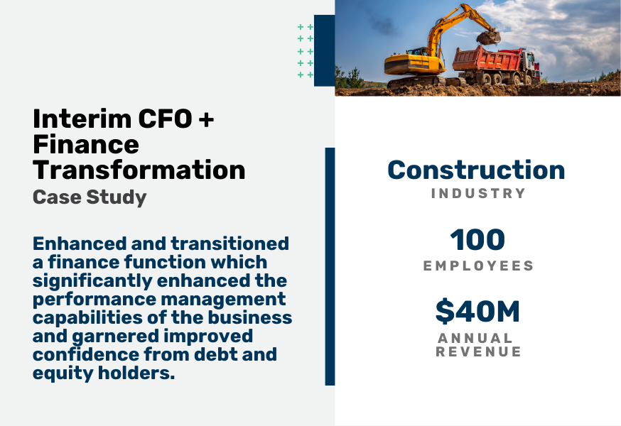 Interim CFO + Finance Transformation Case Study