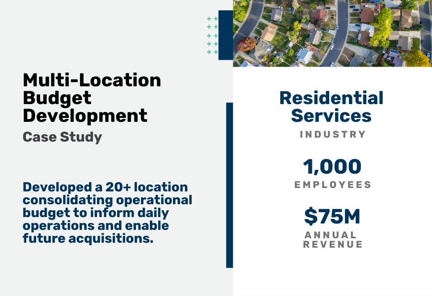 Multi-Location Budget Development Case Study