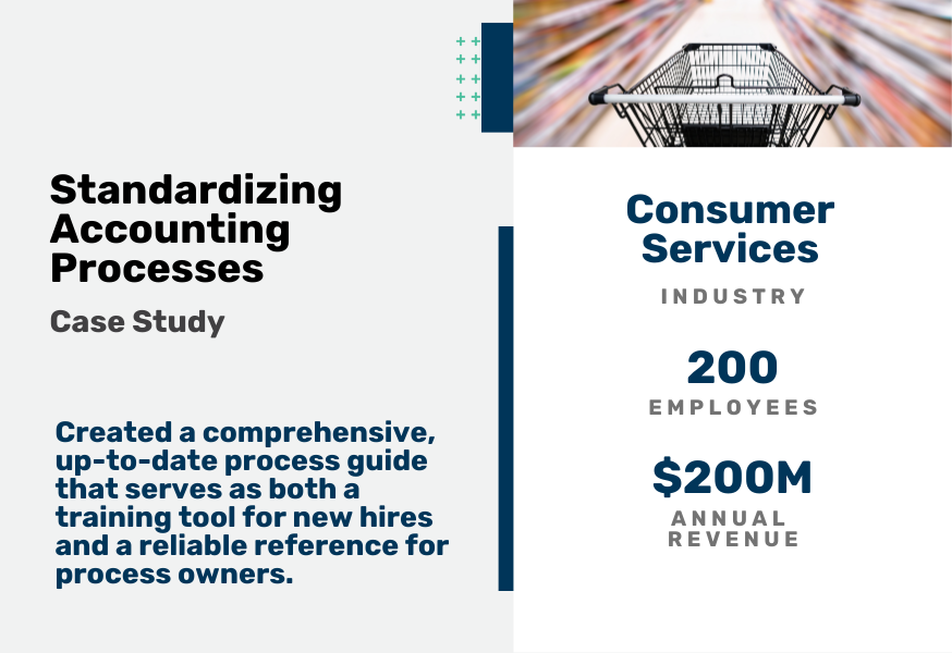 Standardizing Accounting Processes Case Study